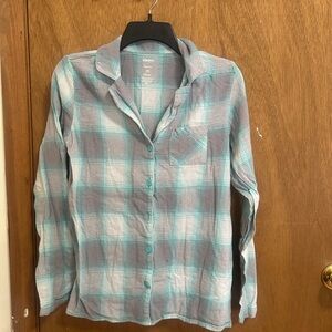 Sonoma Teal and Gray Plaid Sleepwear